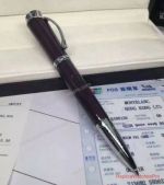 Replica Montblanc Princesse Monaco Ballpoint Pen Black w/ Sliver Clip